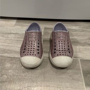 Toddler girls Natives- purple glitter
